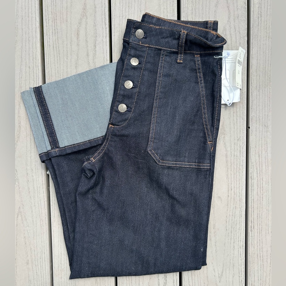 Anthropologie - Pilcro High Waisted Utility Jeans with Cuff